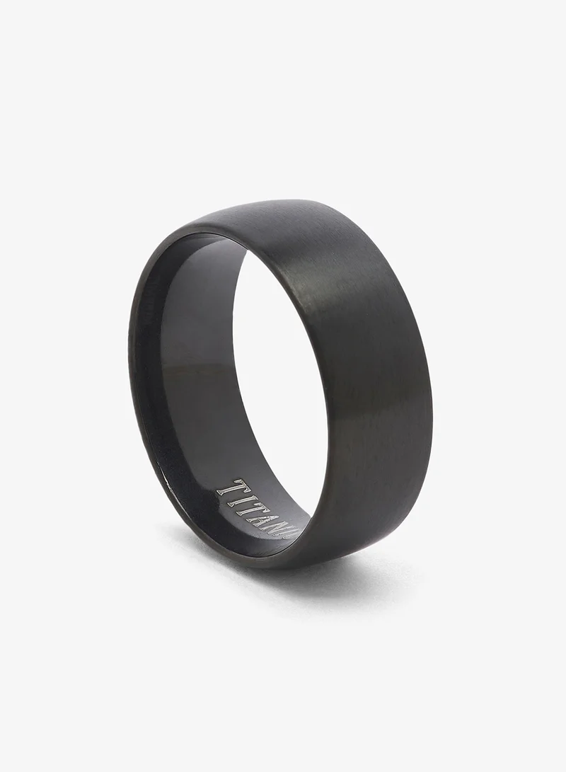 سفنتي فايف Titanium Ring With Matte Finish